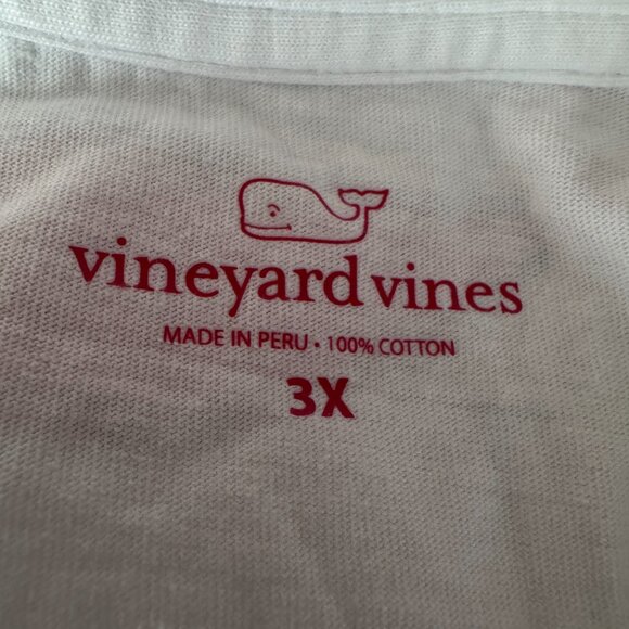Vineyard Vines Lady. Christmas Whale Long Sleeve White Tee Size 3X - Picture 12 of 12